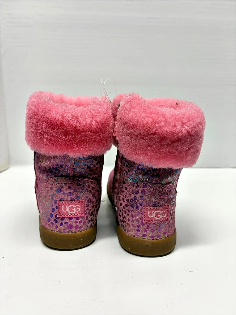 UGG Classic Short II Kids Boots Pink & Purple Girls US 9